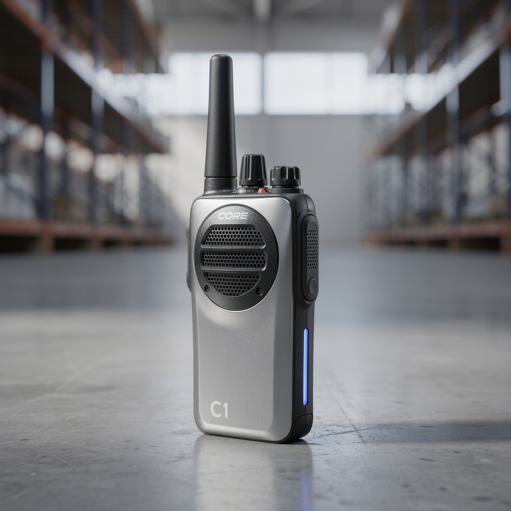 Compact commercial handheld radio