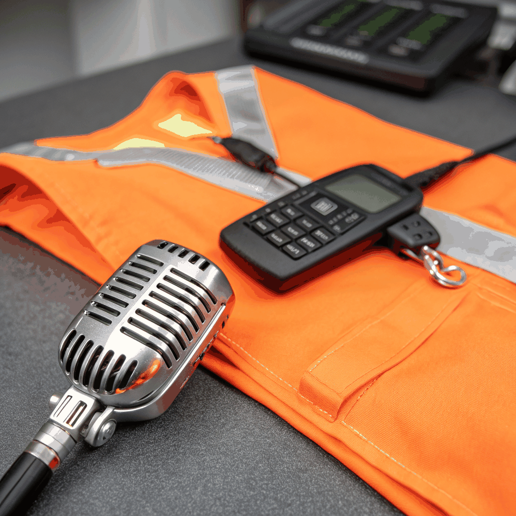 Professional heavy industrial portable radio